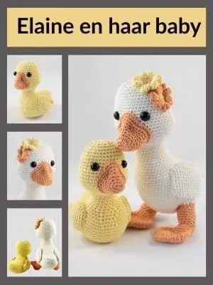 [Haakpatroon] Elaine en haar baby eendje
